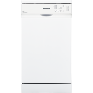 Masina de spalat vase Heinner HDW-FS4552WE++, 10 Seturi, 5 programe, Clasa E, Program Rapid 30’, 45 cm, Alb