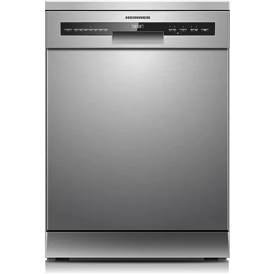 Masina de spalat vase Heinner HDW-FSM60714AXD+++, 14 seturi, 7 programe, Auto-Door opening, Display LED, Aquastop, Clasa D, Inox