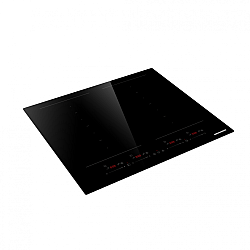 Plita incorporabila Heinner HBHI-M4ZB2FXSMTC, Inductie, 4 zone de gatit, Bridge, Boost, Slim, Control touch, Timer, Protectie copii, Indicator caldura reziduala, 60 cm, Negru