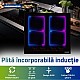 Plita incorporabila Heinner HBHI-M4ZB2FXSMTC, Inductie, 4 zone de gatit, Bridge, Boost, Slim, Control touch, Timer, Protectie copii, Indicator caldura reziduala, 60 cm, Negru