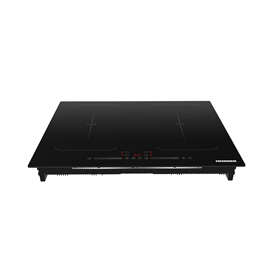 Plita incorporabila Heinner HBHI-M4ZB2FXTC, Inductie, 4 zone de gatit, Bridge, Boost, Control touch, Timer, Protectie copii, Indicator caldura reziduala, 60 cm, Negru