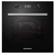 Cuptor incorporabil Heinner HBO-M709GCDRC-GBK, Electric, 70 l, Autocuratare catalitica, Timer digital, Display touch + butoane, Grill, Iluminare, Blocare display, Butoane retractabile, Clasa A, Sticla neagra