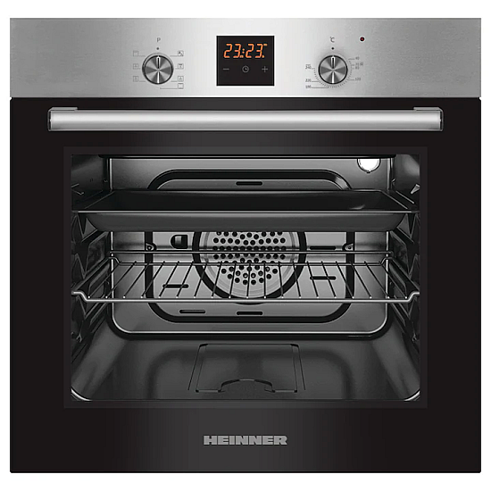 Cuptor incorporabil Heinner HBO-S567LDTGC-IX, Electric, 56 l, Mutifunctional, 7 Functii, Grill, Display Touch, Clasa A, Inox