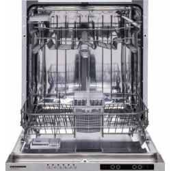 Masina de spalat vase incorporabila Heinner HDW-BI6614IE++, 14 seturi, 6 programe, Clasa E, Display LED, Aquastop, Pornire programata, 60 cm