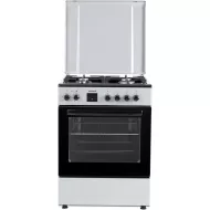 Aragar mixt Heinner HFSC-S66FDC-BIX, digital, 4 arzatoare, cuptor electric, aprindere electrica plita, timer, grill, ventilatie, 60x60, inox