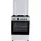 Aragar mixt Heinner HFSC-S66FDC-BIX, digital, 4 arzatoare, cuptor electric, aprindere electrica plita, timer, grill, ventilatie, 60x60, inox
