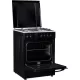 Aragaz mixt Heinner HFSC-S66FDCC-IBK, digital, 4 arzatoare, cuptor electric, autocuratare catalitica, timer, grill, ventilatie, aprindere electrica plita, sertar inferior vase, 60x60 cm, negru