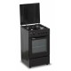 Aragaz Heinner HFSC-SME50BK, Gaz, 4 arzatoare, Dispozitiv siguranta plita si cuptor, 50 cm, Negru
