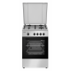 Aragaz Heinner HFSC-SME50SL, Gaz, 4 arzatoare, Dispozitiv siguranta plita si cuptor, 50 cm, Argintiu