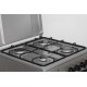 Aragaz Heinner HFSC-SME50SL, Gaz, 4 arzatoare, Dispozitiv siguranta plita si cuptor, 50 cm, Argintiu