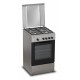 Aragaz Heinner HFSC-SME50SL, Gaz, 4 arzatoare, Dispozitiv siguranta plita si cuptor, 50 cm, Argintiu