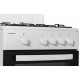 Aragaz Heinner HFSC-SME50WH, Gaz, 4 arzatoare, Dispozitiv siguranta plita si cuptor, 50 cm, Alb