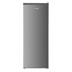 Congelator Heinner HFF-HM168XE++, 168 l, Control electronic, Afisaj cu indicatoare LED, 5 compartimente, Usa reversibila, Clasa E, H 142.6 cm, Argintiu
