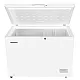 Lada frigorifica Heinner HCF-HM308INVCD, 308 l, Clasa D, Compresor inverter, Control electronic, Convertibila frigider/congelator, 2 cosuri, Maner cu incuietoare, Rezistenta la frig, Waterproof Display, Alb