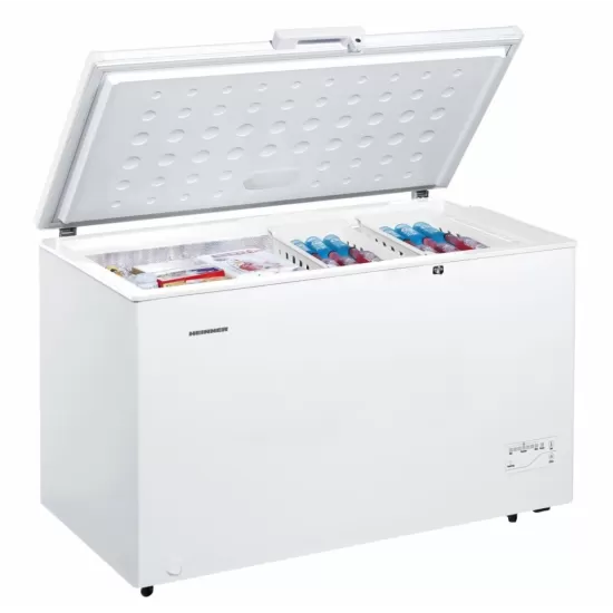 Lada frigorifica Heinner HCF-HM371CE++, 371 l, Clasa E, Control Electronic, Iluminare LED, Alb