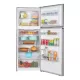 Frigider cu doua usi Heinner HF-HM415NFSE++, 415 l, Full No Frost, Clasa E, Compresor Dual Inverter, Display, Blocare Acces copii, H 178 cm, Argintiu