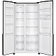 Side by side Heinner HSBS-HM422NFGBKE++, 442 l, No Frost, Clasa E, Display, Smart, H 176.5 cm, Sticla neagra