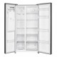 Side by side Heinner HSBS-HM513NFIMDXE++, 513 l, No Frost, Dozator de gheata, Display LED, Clasa E, Compresor Inverter, Smart, Alarma usa deschisa, H 177 cm, Inox