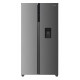 Side by side Heinner HSBS-HM529NFXWDE++, 529 l, Full No Frost, Clasa E, Compersor Dual Inverter, Display LED cu touch, Dozator apa, Iluminare LED, Blocare acces copii, H 177 cm, Inox
