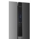 Side by side Heinner HSBS-HM529NFXWDE++, 529 l, Full No Frost, Clasa E, Compersor Dual Inverter, Display LED cu touch, Dozator apa, Iluminare LED, Blocare acces copii, H 177 cm, Inox