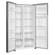 Side by side Heinner HSBS-HM529NFXWDE++, 529 l, Full No Frost, Clasa E, Compersor Dual Inverter, Display LED cu touch, Dozator apa, Iluminare LED, Blocare acces copii, H 177 cm, Inox
