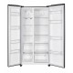 Side by side Heinner HSBS-HM532NFBKE++, 532 l, Full No Frost, Clasa E, Display LED tactil, Smart, Eco, Alarma usa deschisa, H 177 cm, Negru