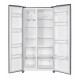 Side by side Heinner HSBS-HM532NFGWHE++, 532 l, No frost, Display LED, Clasa E, Smart, Alarma usa deschisa, H 177 cm, Sticla alba
