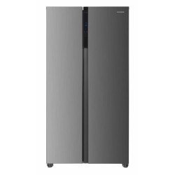 Side by side Heinner HSBS-HM532NFXE++, 532, Clasa E, Full No Frost, Display LED Touch, Alarma usa deschisa, H 177 cm, Inox