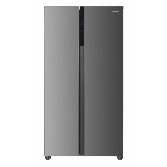 Side by side Heinner HSBS-HM532NFXE++, 532, Clasa E, Full No Frost, Display LED Touch, Alarma usa deschisa, H 177 cm, Inox