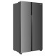 Side by side Heinner HSBS-HM532NFXE++, 532, Clasa E, Full No Frost, Display LED Touch, Alarma usa deschisa, H 177 cm, Inox