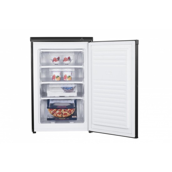  Congelator Heinner HFF-HM91BKE++, 91 l, 4 sertare, Clasa E, Control mecanic, H 85 cm, Negru 