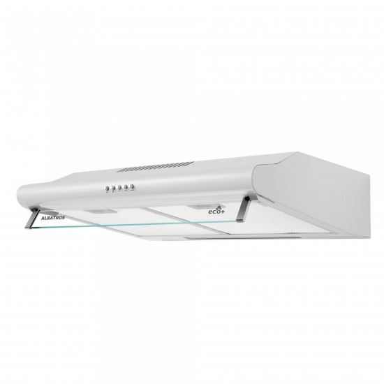 Hota Albatros H20A ECO+, 2 motoare, 60 cm, 3 Trepte de Absorbtie, Alba