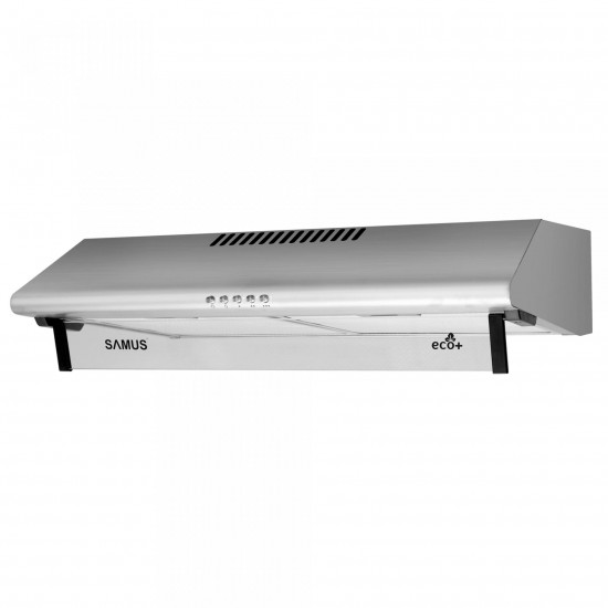 Hota Samus SM62S ECO, 60 cm, 2 motoare, 263 mc/h putere absorbtie, Inox