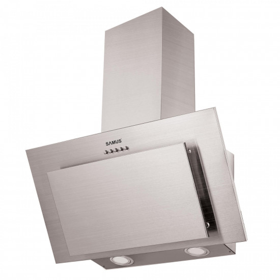 Hota Decorativa Inclinata Samus HSI635DLX, Latime 60 cm, 1 Motor, 3 Trepte absorbtie, Inox