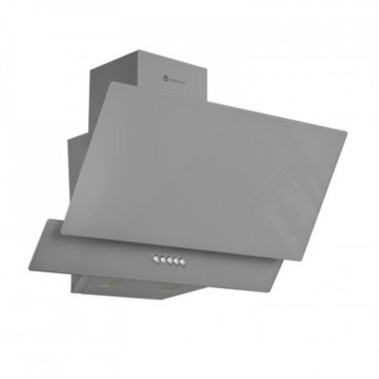Hota decorativa Studio Casa Glam Duo Grey 60 cm, Sticla, Putere de absorbtie 300 m3/h, Gri