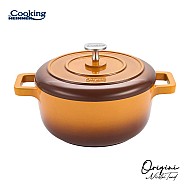 Oala cu capac Cooking by Heinner - Origini Chef Nicolai Tand, aluminiu turnat, invelis ceramic, inductie, 20 x 10 cm, 2.4 L 
