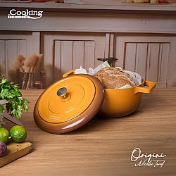 Oala cu capac Cooking by Heinner - Origini Chef Nicolai Tand, aluminiu turnat, invelis ceramic, inductie, 20 x 10 cm, 2.4 L 