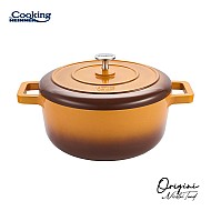 Oala cu capac Cooking by Heinner - Origini Chef Nicolai Tand, aluminiu turnat, invelis ceramic, inductie, 24 x 12 cm, 3.9 L