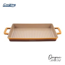 Grill Cooking by Heinner - Origini Chef Nicolai Tand, aluminiu turnat, invelis ceramic, inductie, 36 x 26.4 x 4 cm