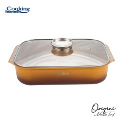 Tava cuptor Cooking by Heinner - Origini Chef Nicolai Tand, aluminiu turnat, invelis ceramic, 39 x 26 x 8.5 cm, 6 L