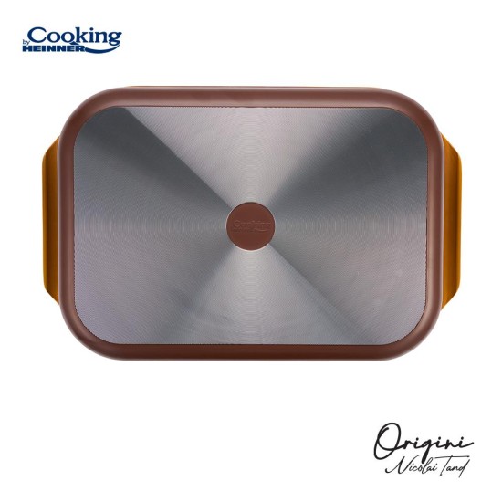 Tava cuptor Cooking by Heinner - Origini Chef Nicolai Tand, aluminiu turnat, invelis ceramic, 39 x 26 x 8.5 cm, 6 L