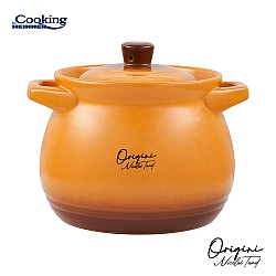 Oala ceramica cu capac Cooking by Heinner - Origini Chef Nicolai Tand, 14.5 x 16 cm, 3 L 