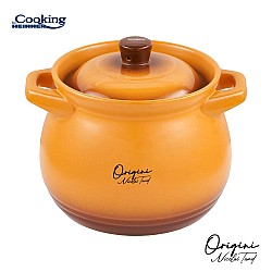 Oala ceramica cu capac Cooking by Heinner - Origini Chef Nicolai Tand, 14.5 x 16 cm, 3 L 