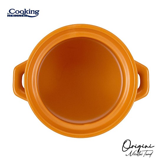 Oala ceramica cu capac Cooking by Heinner - Origini Chef Nicolai Tand, 17 x 18 cm, 4.5 L 