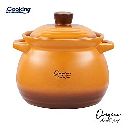 Oala ceramica cu capac Cooking by Heinner - Origini Chef Nicolai Tand, 19 x 19.5 cm, 6 L