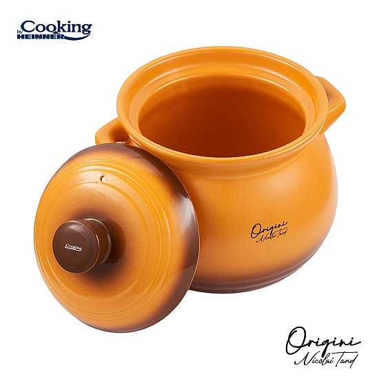 Oala ceramica cu capac Cooking by Heinner - Origini Chef Nicolai Tand, 19 x 19.5 cm, 6 L