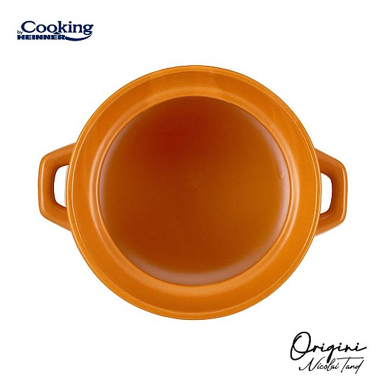 Oala ceramica cu capac Cooking by Heinner - Origini Chef Nicolai Tand, 19 x 19.5 cm, 6 L