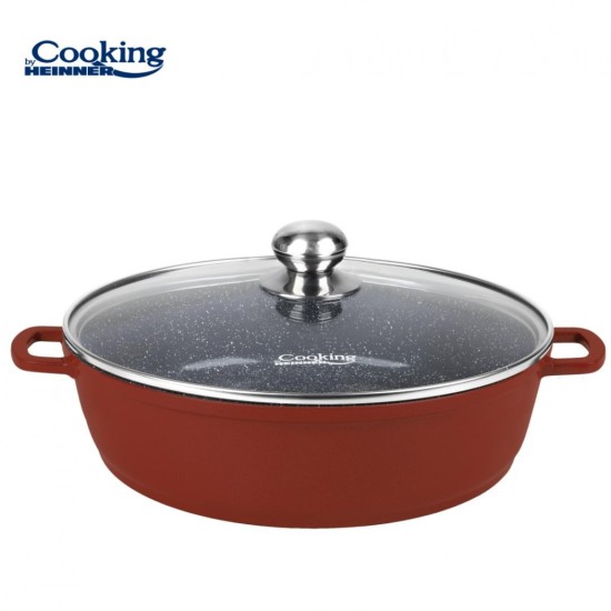 Cratita cu capac Cooking by Heinner Calabria, aluminiu, 40x9.8cm, 11L