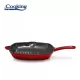 Tigaie grill Cooking by Heinner Red Line, fonta emailata, 26.5 x 4.5 cm