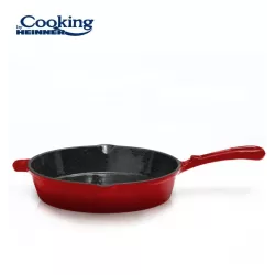 Tigaie Cooking by Heinner Red Line, fonta emailata, 26 x 5 cm